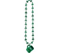 DEGUISE TOI - Collier Chope St Patrick - 1 Collier chope - Taille Unique - Vert - Accessoires pour déguisement - Plastique - -