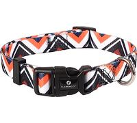 Collier Stian Blanc/Noir/Orange S 30-45CM 15MM