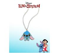 Collier Stitch - Disney - Émail - Argenté - 60 cm - Pendentif 4,1x2,9 cm