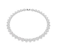 Swarovski Collier Tennis Ariana Grande x, Tailles variées, Cœur, Blanc, Métal rhodié