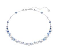 Collier - SWAROVSKI - Constella - Métal rhodié - Cristaux incolores et bleus - 45 cm