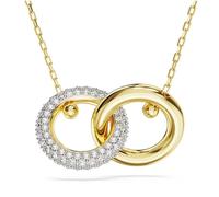 Collier - SWAROVSKI - Dextera doré - Métal rhodié doré - Ajustable 38 à 45 cm - Cristaux scintillants