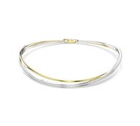 Ras-de-cou Hyperbola, Taille ronde, Blanc, Finition mix de métal M