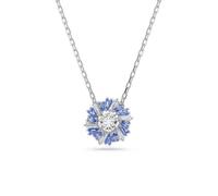 Pendentif Idyllia, Tailles variées, Fleur, Bleu, Métal rhodié OS