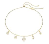 Collier - SWAROVSKI - Imber Dangling - Métal rhodié doré - Longueur 45 cm - Cristaux blancs