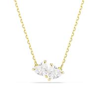 Collier - SWAROVSKI - Mesmera Attract - Métal rhodié doré - Longueur 45 cm - Cœurs en Zirconia