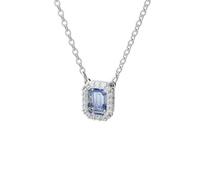 Collier - SWAROVSKI - Métal Blanc - Cristal Bleu