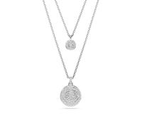 Collier - SWAROVSKI - Meteora double - Argenté - Longueur réglable 38-45 cm - Cristaux incolores