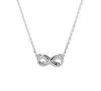 Collier - SWAROVSKI - Pendentif Hyperbola Infini - Métal Rhodié - Cristaux - 43 cm