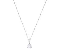 Collier Swarovski Solitaire - Métal - Blanc - 38 cm