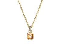 Swarovski Stilla Gold-Tone Plated Yellow Square Cut Pendant 5648749