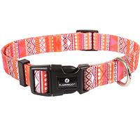 Collier SYB OrangeRoseBlanc pour Chiens M 40-55CM 20MM