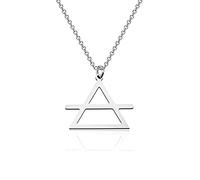 Collier Symboles d'élément Symboles Planétaires Signes de Transmutation Occulte Feu Terre Eau Air Symbole, 2.0, S