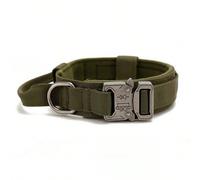 Collier tactique militaire K9 : Collier tactique anti-traction ultra-résistant pour bergers allemands et gros chiens, avec laisse élastique amortissante (6 tailles) "Arrêt instantané du tirage !" Ense