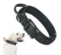Collier tactique militaire réglable pour chien d'extérieur réfléchissant pour chien, camping, chasse, collier de dressage robuste en nylon réglable, collier tactique pour labrador, berger allemand