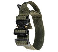 Collier tactique pour chien de taille moyenne Cobra Bravo K9 Thorn - Olive