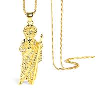 Collier Tadeo de San Judas: 18K plaqué or San Judas Tadeo Pendentif Bijoux pour Hommes