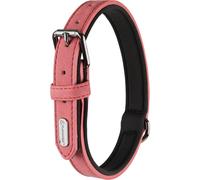 Collier taille XL 47-57 cm en simili cuir et néoprène DELU, couleur rouge pour