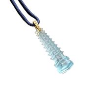 Collier talisman, Collier pagode Wenchang à neuf couches, pendentif en cristal et pierre de verre, Feng Shui