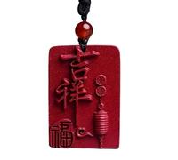 Collier talisman, Pendentif Feng Shui, Collier de richesse Feng Shui Cinabar Authentique Pendentif en jade Chakra Cristal Chanceux Richesse Éloigner les mauvais esprits Chaîne de pull Cadeau inspirant