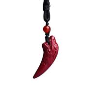 Collier talisman, Pendentif Feng Shui, Collier de richesse Feng Shui Cinabar Authentique Pendentif en jade Chakra Cristal Chanceux Richesse Éloigner les mauvais esprits Chaîne de pull Cadeau inspirant