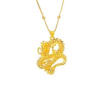 Collier talisman, Pendentif Feng Shui, collier Feng Shui 12 pendentif dragon du zodiaque bonne chance for hommes et femmes, collier de richesse for conjurer le mal, talisman for la prospérité, l'argen