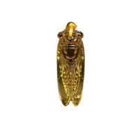 Collier talisman, Pendentif Feng Shui, collier pendentif cigale en jaspe de richesse Feng Shui, amulette Reiki en cristal de chakra citrine authentique, porte-bonheur, éloigne les mauvais esprits, cad