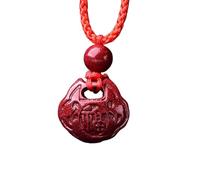 Collier talisman, Pendentif Feng Shui, collier pendentif cinabre violet bouddha Guanyin sac d'argent gourde serrure d'harmonie Feng Shui richesse amulette spirituelle contre pendentif chakra maléfique