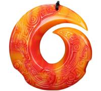 Collier talisman, Pendentif Feng Shui, pendentif collier de jade coloré Feng Shui for femmes véritable yoga sept couleurs quand vient le temps boucle de paix de bon augure