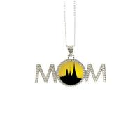 Collier Temple de l'ombre de la culture thaïlandaise - Cadeau pour la fête des mères - Cadeau pour maman, grand-mère, grand-mère, M