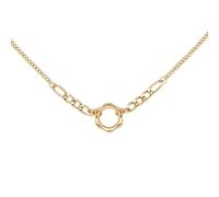 Collier tendance avec pendentif en forme de cercle de vague pour femme