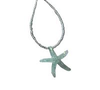 Collier tendance avec pendentif étoile de mer - Collier réglable - Ajoute une touche colorée à toutes les tenues