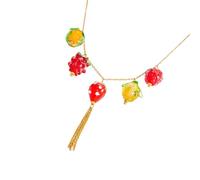 Collier tendance avec pendentif fruit en verre pour plus de confort et de polyvalence. Convient pour un usage quotidien ou un événement spécial, taille unique, Comme décrit, Comme décrit.