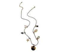 Collier tendance inspiré de la mer en acier inoxydable avec pendentif en forme d'étoile de mer - Accessoires - Collier léger, taille unique, Comme décrit, Comme décrit