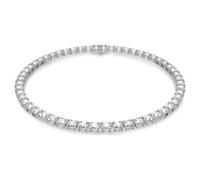 Collier Tennis Matrix, Taille Carré, Blanc, Métal rhodié OS