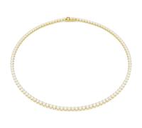Collier Tennis Matrix, Taille ronde, Blanc, Doré à l’or 18 carats (750/1000) M