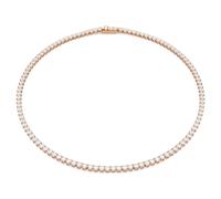 Collier Tennis Matrix, Taille ronde, Blanc, Doré à l’or rose 18 carats (750/1000) M