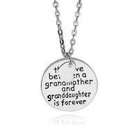 Collier « The Love Between Grandmother And Granddaughter Is Forever » - Artisanat fin - Charmant et professionnel