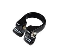 COLLIER TIGE DE SELLE ROUTE/VTT D31.8 MM AVEC FIXATION PORTE BAGAGE AR ALU NOIR