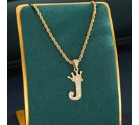 Collier Torsadé Doré Avec Lettres Initiales Anglaises, 1 Pièce, Ras Du Cou Personnalisé Avec Nom De L'alphabet Pour Garçons Et Filles, Cadeau D'anniversaire Pour Enfants A,B,C,D,E,F,G,H,I,J,K,L,M,N,O,