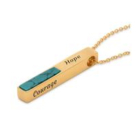 Collier Totem 3D personnalisé avec diamant et pierre de naissance - Cadeau délicat pour Noël, fête des mères - Bijoux personnalisés pour elle, femme, maman, divers, argent sterling, sans pierre
