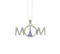 Collier Tour Eiffel France Paris Fête des mères Cadeau pour Maman Nana Grand-mère Bijoux d'anniversaire, M