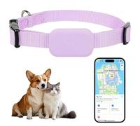 Collier Traceur Chat, Collier GPS Chat Tracker, Localisez Facilement Votre Chat Ou Chien avec Apple Find & Bluetooth, Traceur GPS Chat Compatible Android Et iOS, sans Abonnement Mensuel. (Rose)