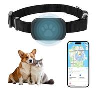 Collier Traceur Chat, Collier GPS Chat Tracker, Localisez Facilement Votre Chat Ou Chien avec Apple Find & Bluetooth, Traceur GPS Chat Compatible Android Et iOS, sans Abonnement Mensuel. (Noir)