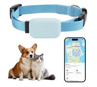 Collier Traceur Chat, Collier GPS Chat Tracker, Localisez Facilement Votre Chat Ou Chien avec Apple Find & Bluetooth, Traceur GPS Chat Compatible Android Et iOS, sans Abonnement Mensuel. (Bleu)