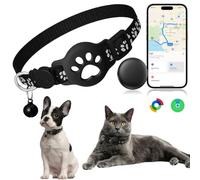 Collier Traceur Chat,Traceur Chien sans Abonnement,Suivi en Temps Réel | Compatible avec iOS et Android, IP67 Étanchéité, Collier Réglable,Batterie Longue durée Collier Traceur pour Chien,Chats