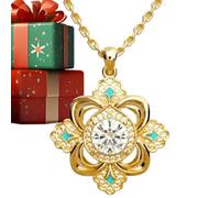 Collier trèfle à 4 feuilles, élégant pendentif | Collier doré pour femme, maman, adolescente, épouse, petite amie, fête, fête des mères, Saint-Valentin, anniversaire, mariage
