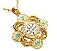 Collier trèfle à quatre feuilles | Accessoires de mode en de zinc, collier avec pendentif trèfle pour femme, pour maman, fille, adolescente, petite amie, fête des mères, anniversaire, mariage