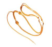 Collier tressé à longueur réglable - Chaîne traditionnelle chinoise - Longue corde pour un usage quotidien - Chaîne réglable