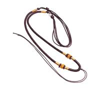 Collier tressé à longueur réglable - Chaîne traditionnelle chinoise - Longue corde pour un usage quotidien - Bijoux en cordon tressé, taille unique, Comme décrit, Comme décrit.
